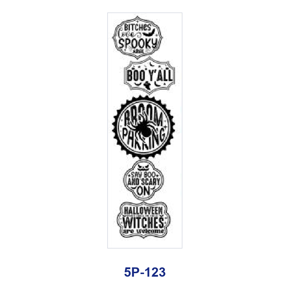 Wholesale 2/ 8/ 16pcs  Ghost Bat  Web Print Pen and Bookmark Stickers UV DTF Wraps OLY Exclusive