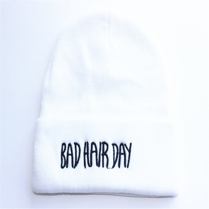 Wholesale Letter Embroidery Fruit Color Sports Pullover Autumn and Winter Knitted Wool Hat