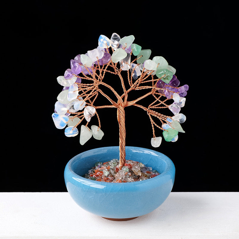 Wholesale of Natural Crystal Tree Ornaments