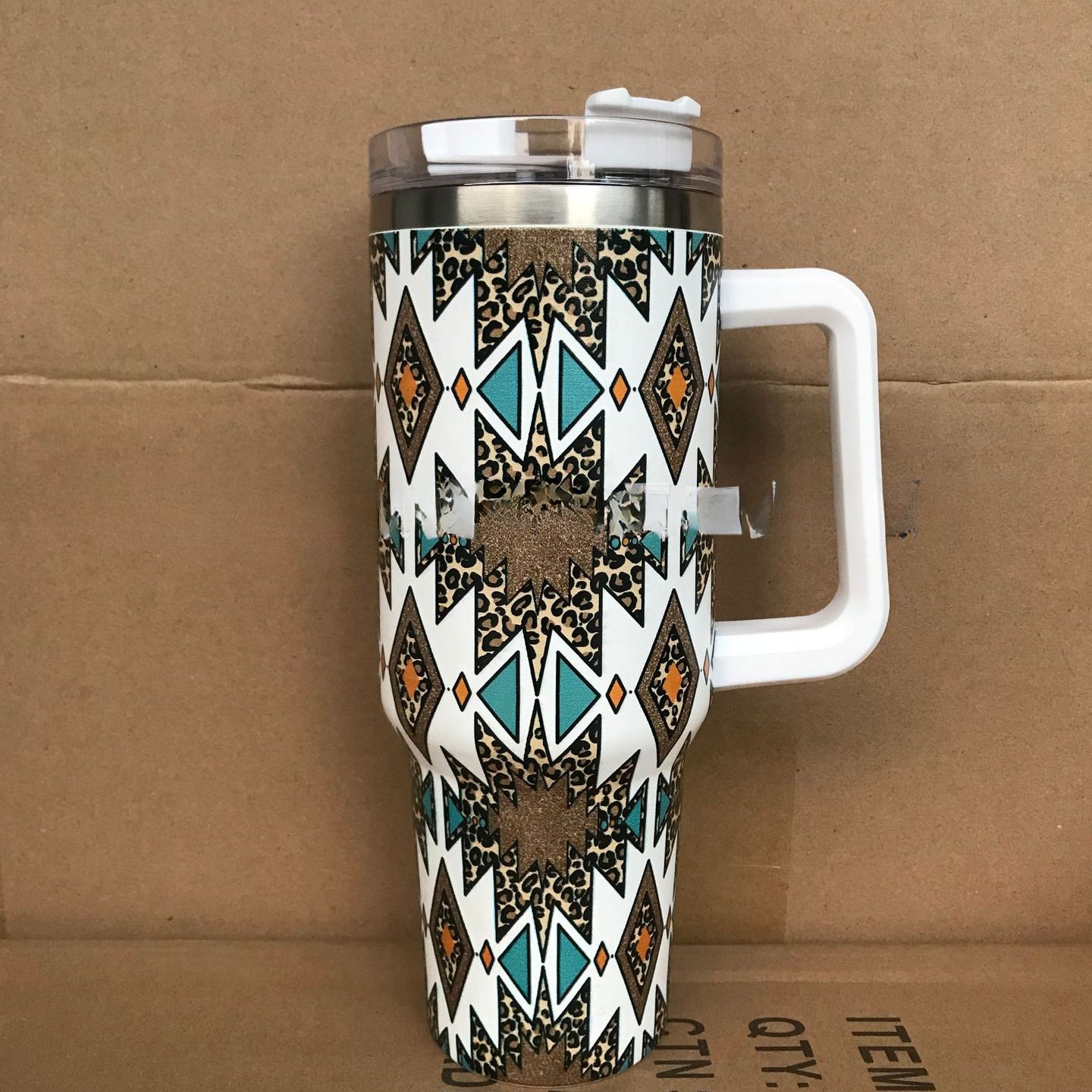 Wholesale Aztec Stainless Steel Car Coffee Cups Tumbler Cup