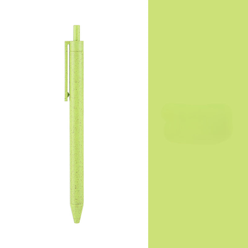 Wholesale Environmentally Friendly Degradable Wheat Straw Button Ballpoint Pen