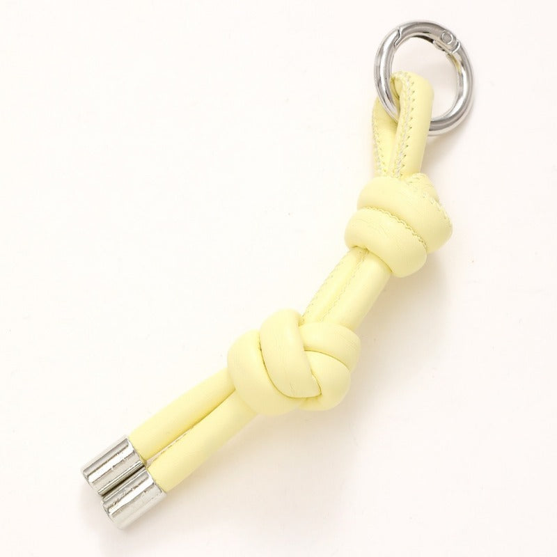 Wholesale DIY Leather Simple Candy Color Leather Rope Weaving Versatile Casual Keychains