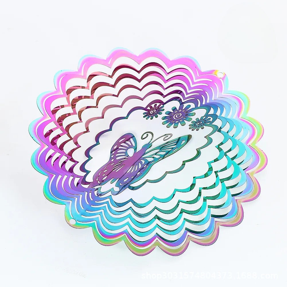 Wholesale 3D Rotating Stainless Steel Wind Chimes