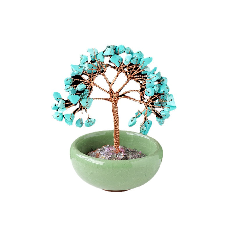 Wholesale of Natural Crystal Tree Ornaments