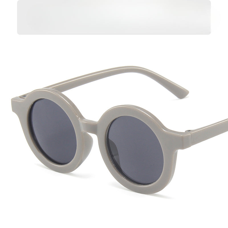 Wholesale Children's Colored Small Round Frame PC Sunglasses