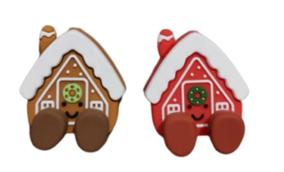 Wholesale 20pcs/pack Christmas Food-grade Cartoon 3D Silicone Beads