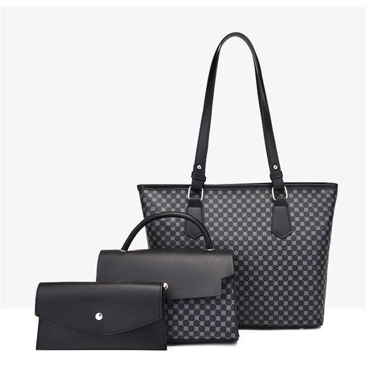 Wholesale PU One Shoulder Handheld Large Capacity Three Piece Set Mother Bag