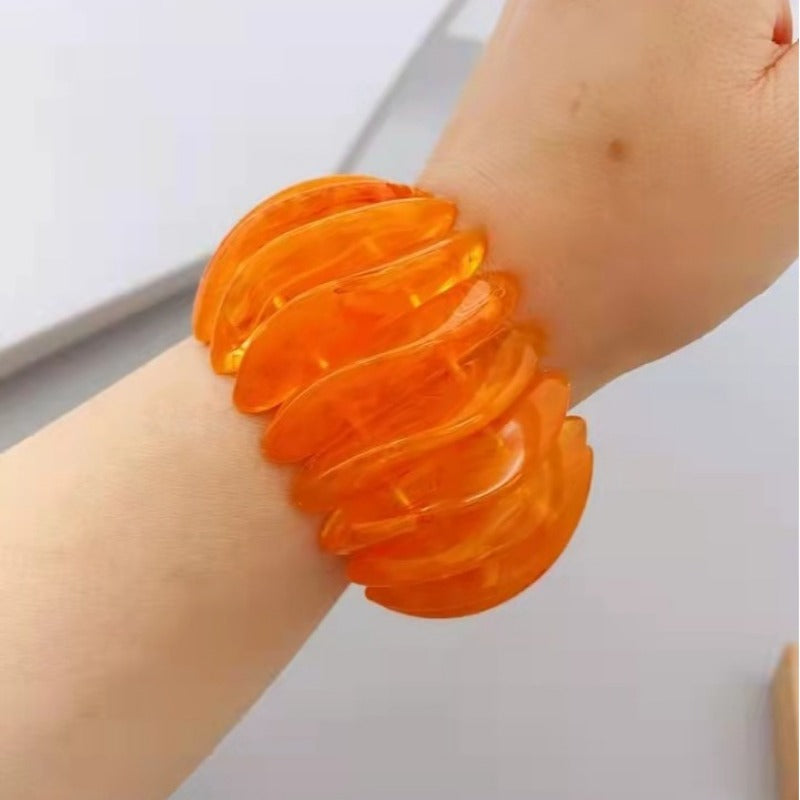 Wholesale Fashion Mixed Color Acrylic Resin Bracelet