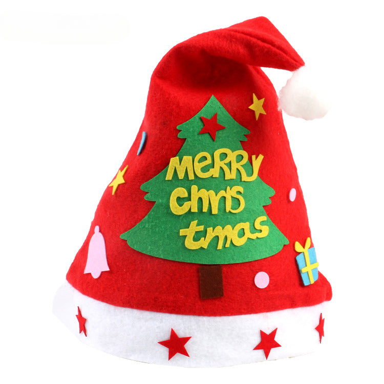 Wholesale Handmade DIY Christmas Hat Kindergarten Creative DIY Production Material Pack