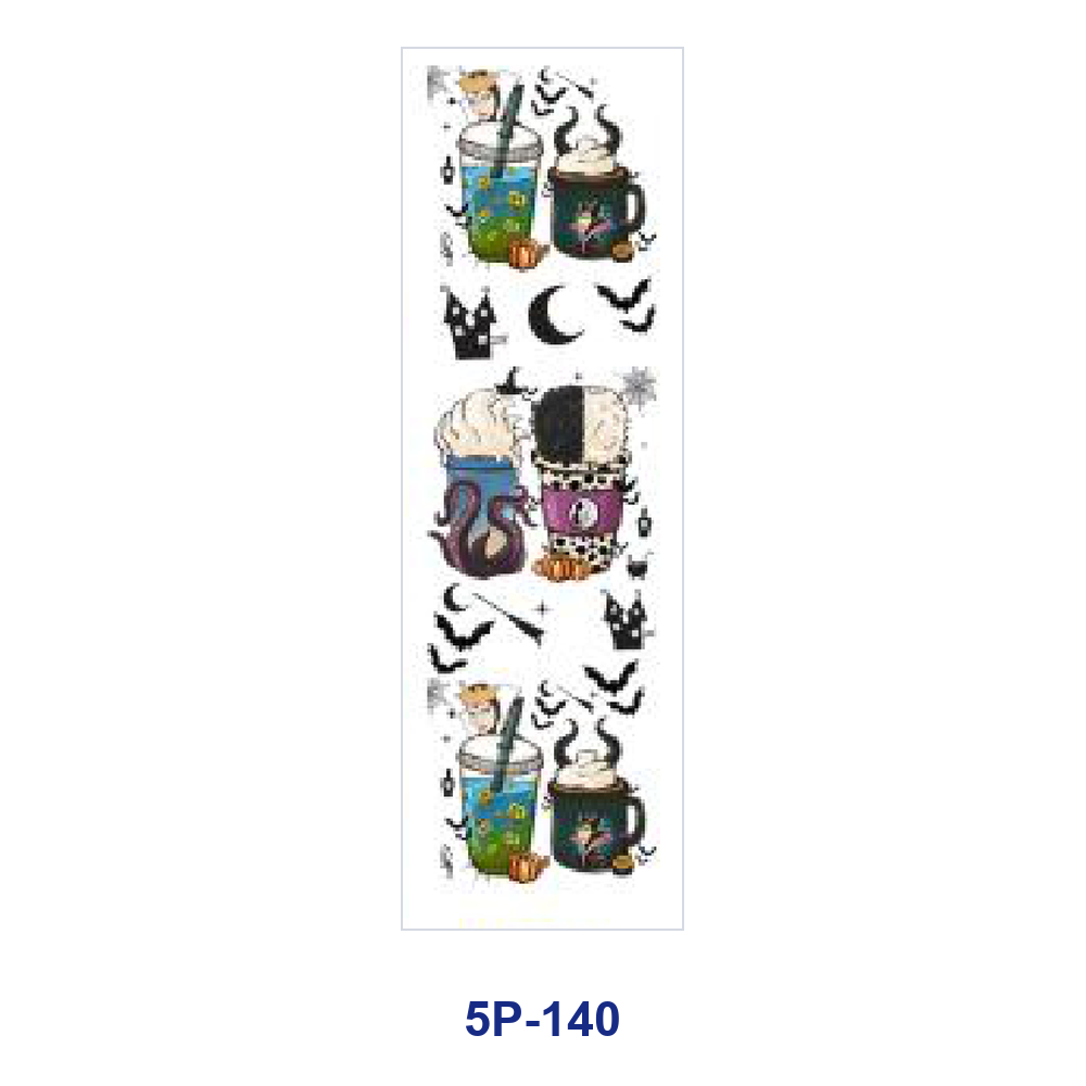 Wholesale 2/ 8/ 16pcs Spooky  Gothic Skeleton Bat  Web Retro Quote Print Pen and Bookmark Stickers UV DTF Wraps OLY Exclusive