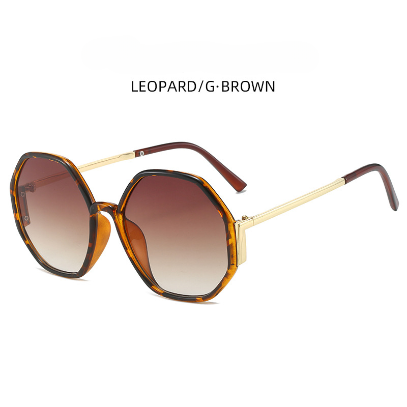 PC mayorista 2023 Nuevas gafas de sol en las damas redondas de verano