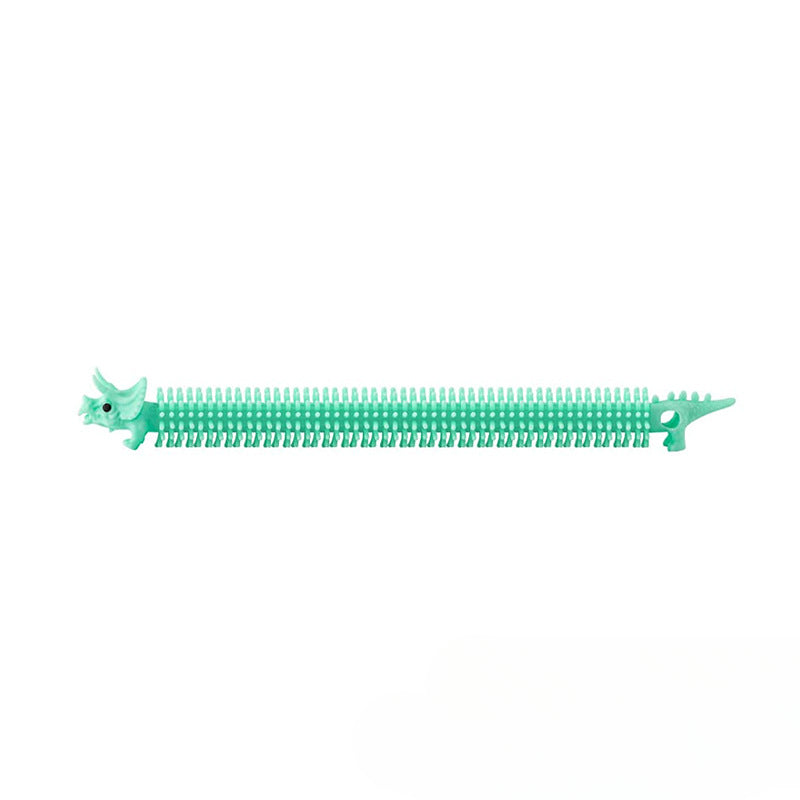 Wholesale Creative TPR Decompression Tension Rope Bracelet Children and Adults Stretch Dinosaur Lala Le Vent Noodles