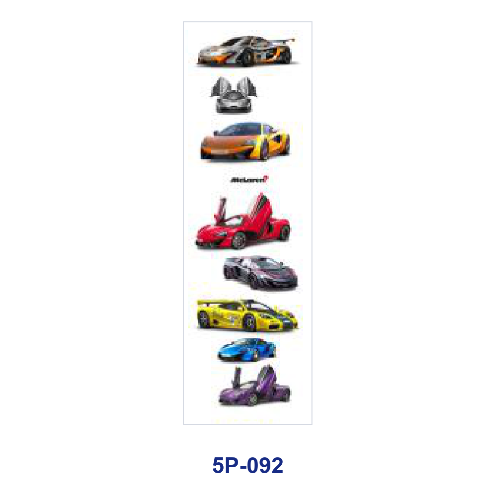 Wholesale 2/ 8/ 16pcs Cool Sports Racing Car Super Vehicle Speed Theme Print Pen and Bookmark Stickers UV DTF Wraps OLY Exclusive