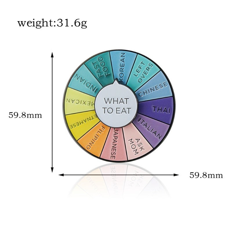 Wholesale Rotatable Rainbow Daisy Roulette Keychain