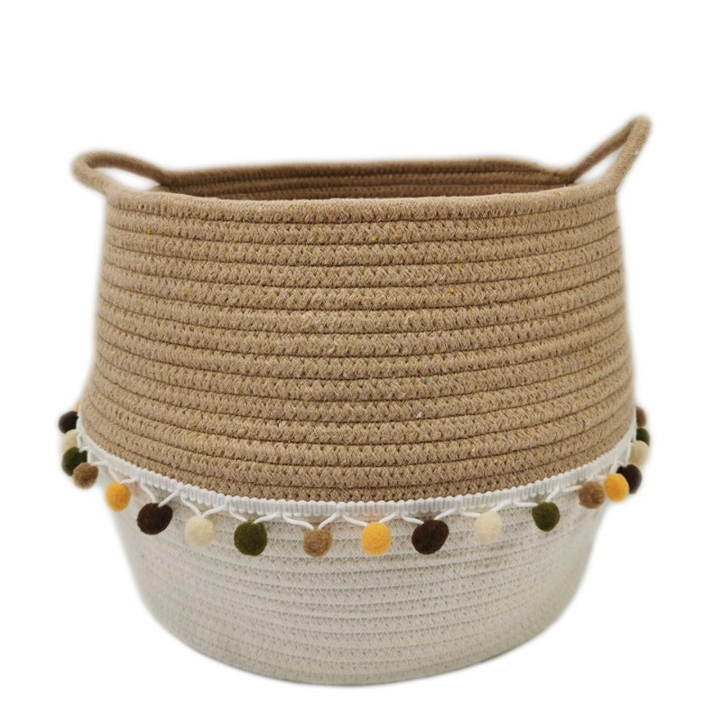 Wholesale Cotton Rope Foldable Storage Bucket