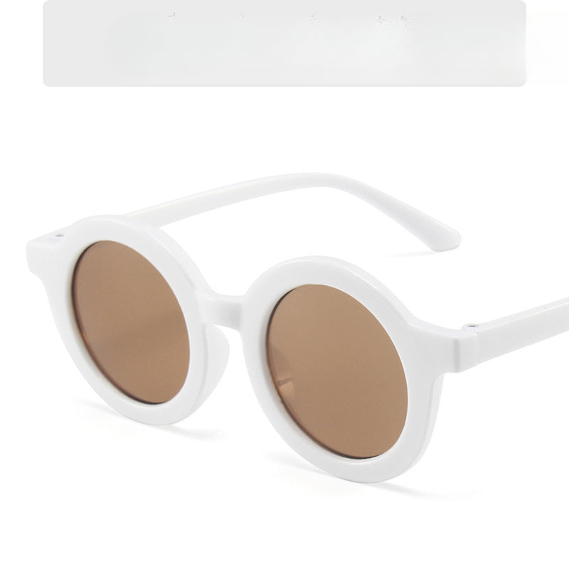 Wholesale Children's Colored Small Round Frame PC Sunglasses