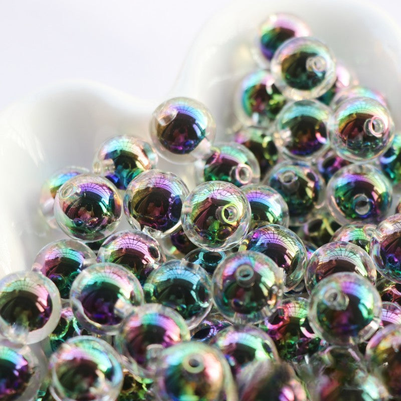 Cuentas de plástico/resina redondas de 200 piezas al por mayor
