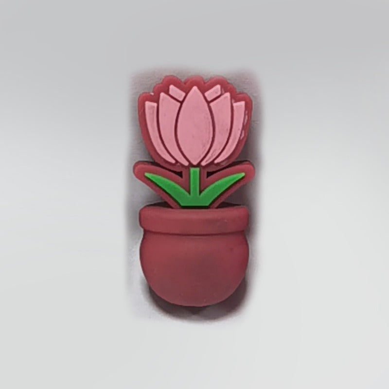 Wholesale 10PCS Creative Colorful Cartoon Image Flat Three-dimensional Rubber Beads