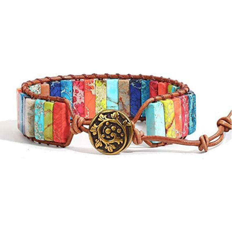 Wholesale Handmade Woven Leather Zircon Bracelets