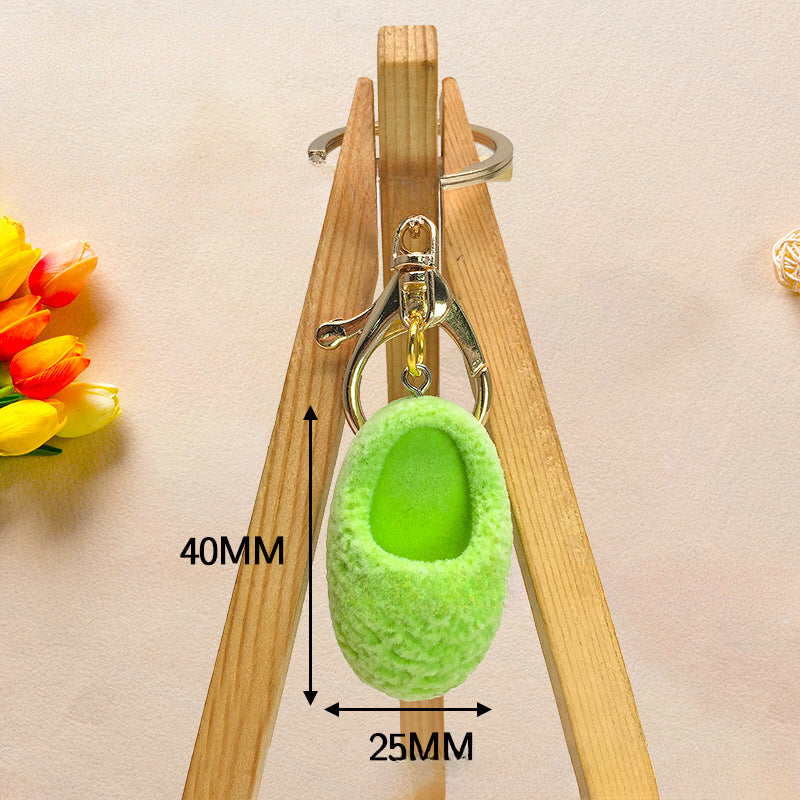 Wholesale 2pcs/pack Cute Creative Mini Fur Shoes, Keychains, Bags, Trinkets, Pendants