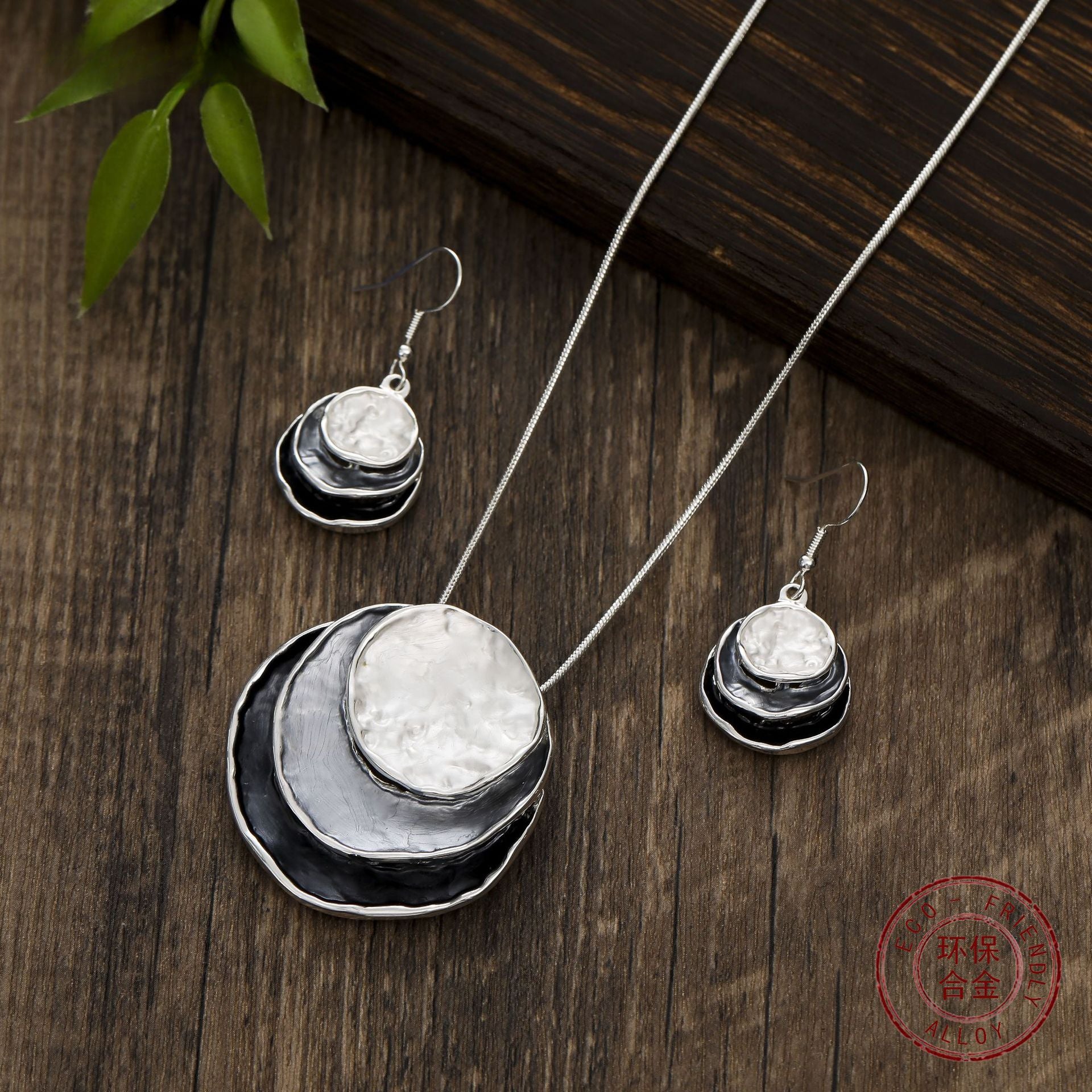 Wholesale Bohemian Colorful Hoop Hollow Dangle Earrings Set Necklaces