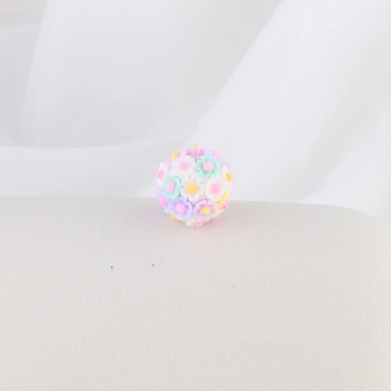 Wholesale 10pcs 2CM Sunflower Ball Soft Ceramic Beads