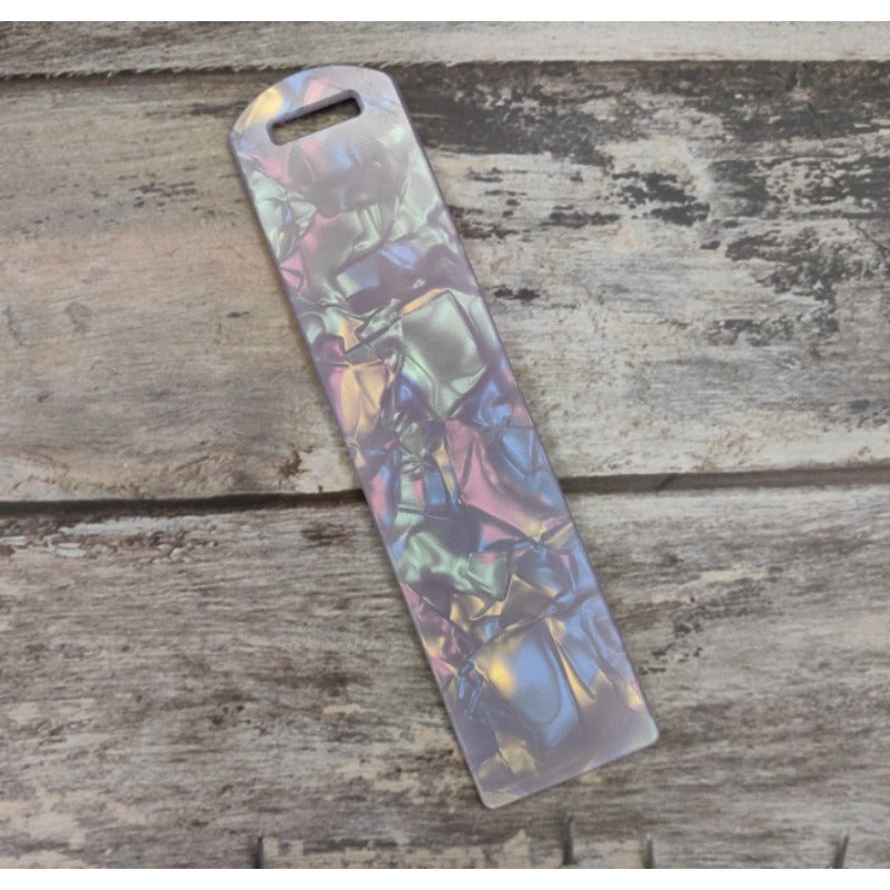 Wholesale 10 Pcs Shiny Fine Sand Geometric Pattern DIY Acrylic Bookmarks