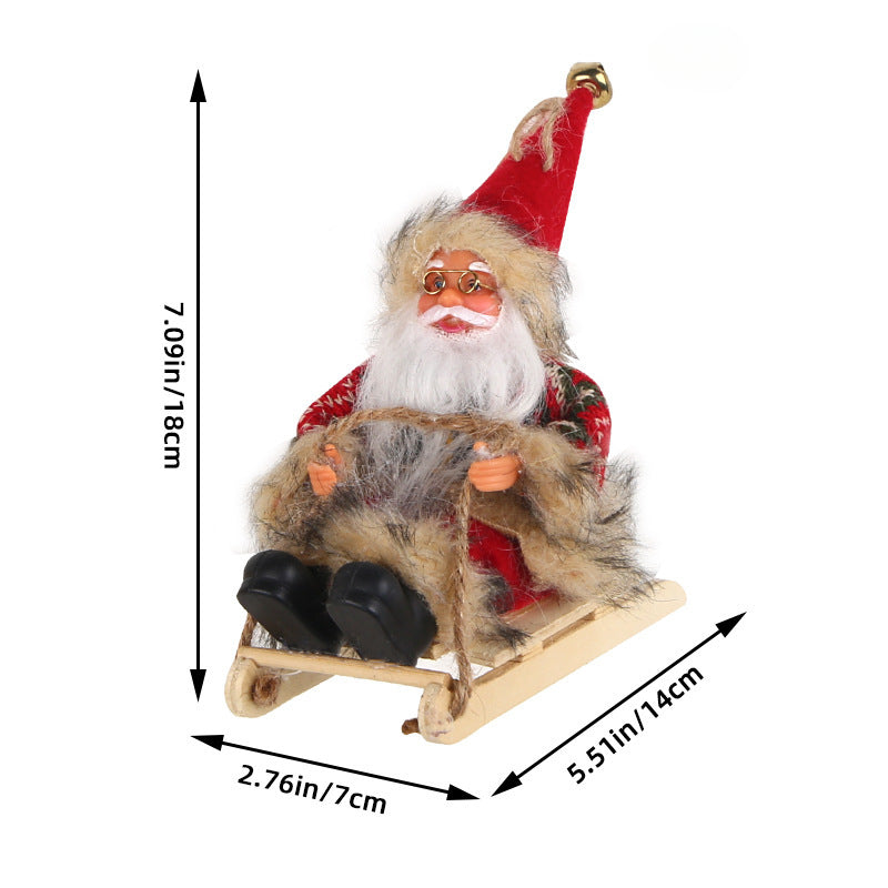 Wholesale Enamel Santa Claus Doll Decorations
