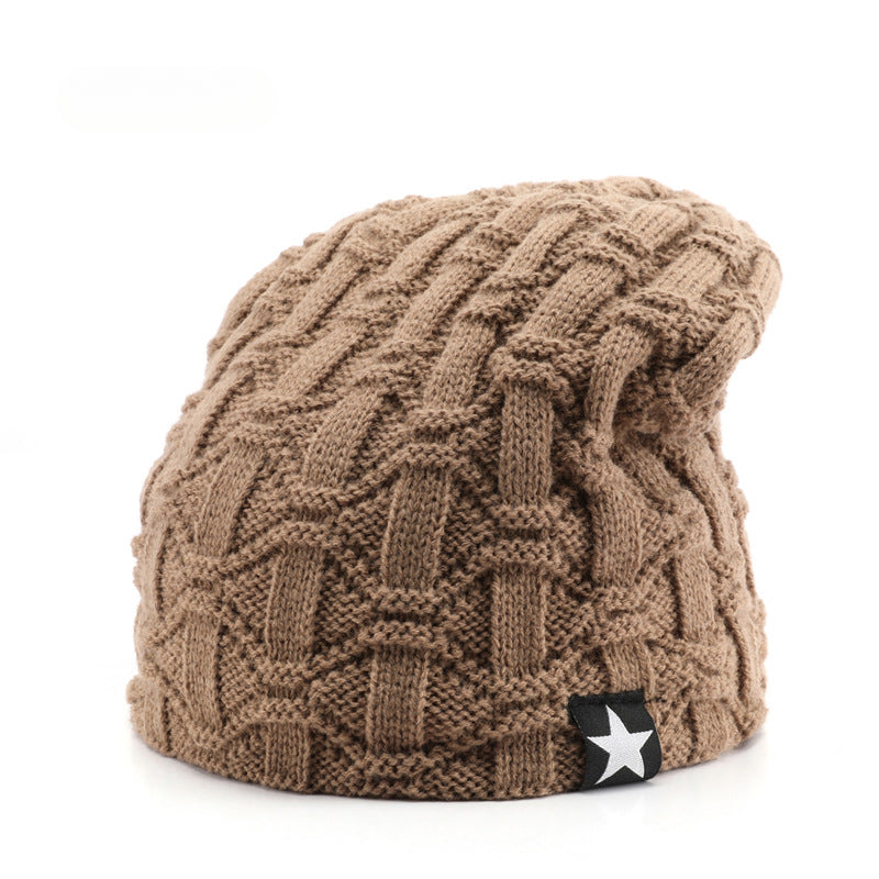 Wholesale Autumn and Winter Solid Color Warm and Ear Protection Knitted Hat with Woolen Hat