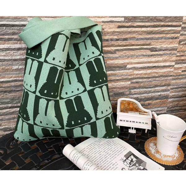 Wholesale Cartoon Creative Knitted Woven Shoulder Bag