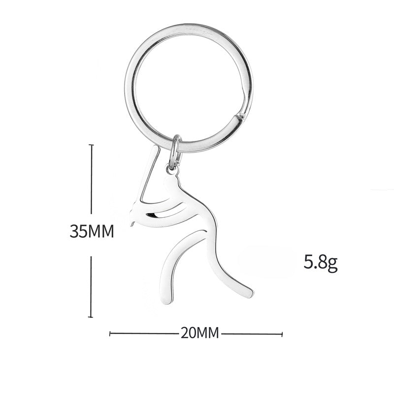 Wholesale Sports Matchman Stainless Steel Keychain