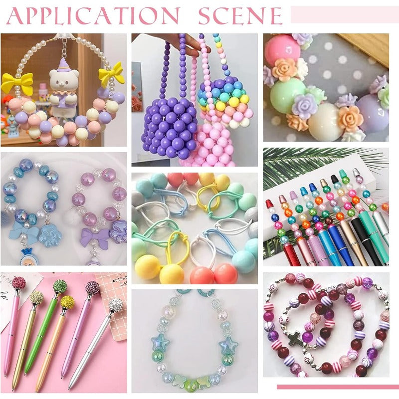 Wholesale PH50 large beads, 20mm cannonball beads, focus beads, colored pen beads, large rhinestone pearl beads, loose beads, spacer beads