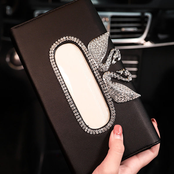 Wholesale Imitation Leather Car Sun Visor Tissue Box Paper