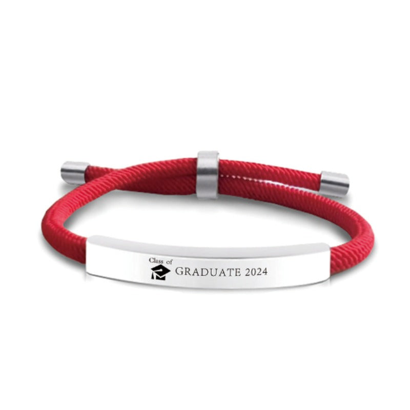 Venta al por mayor pulsera de acero inoxidable de graduación