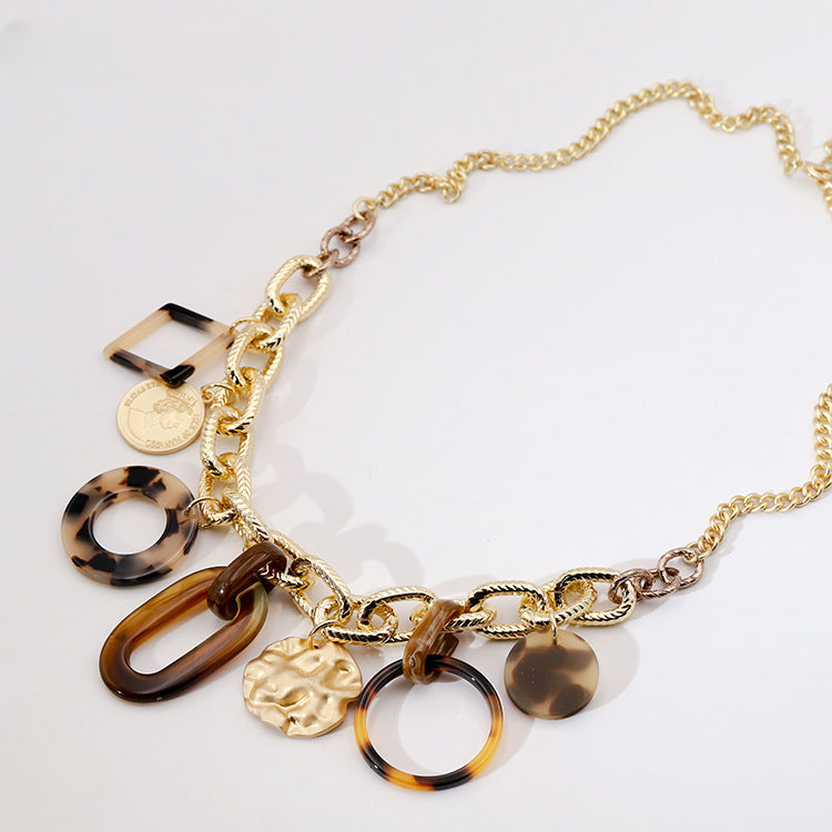 Wholesale Resin Geometric Necklaces