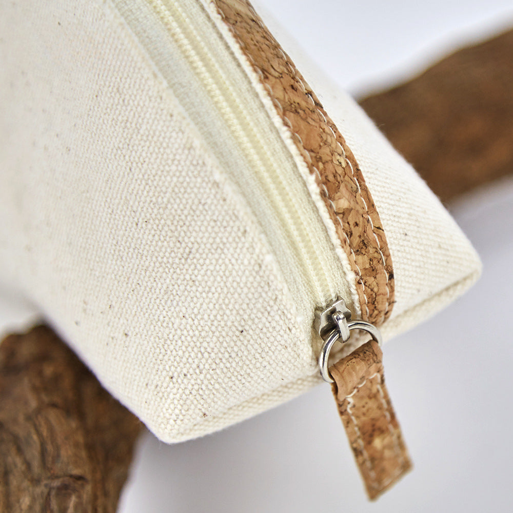 Wholesale of All Cotton Canvas Shell Shaped Cosmetic Bags