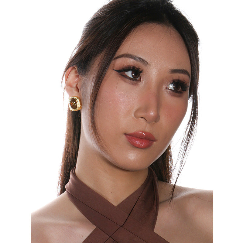 Wholesale Secondhand Tinfoil Vintag Classical Earrings