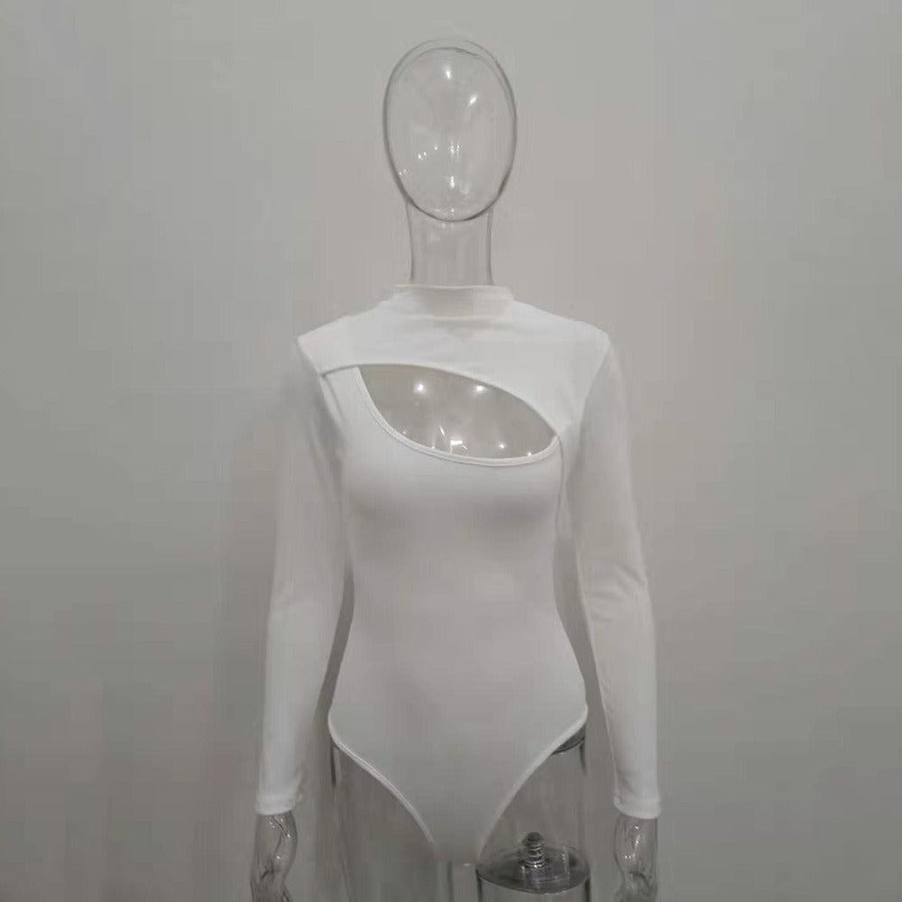 Wholesale Sexy Long-sleeved Ribbed Jumpsuit for Women