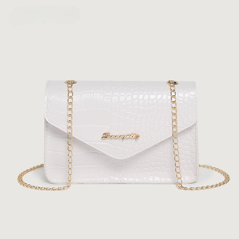 Wholesale PU Crocodile Pattern Single Shoulder Crossbody Bag