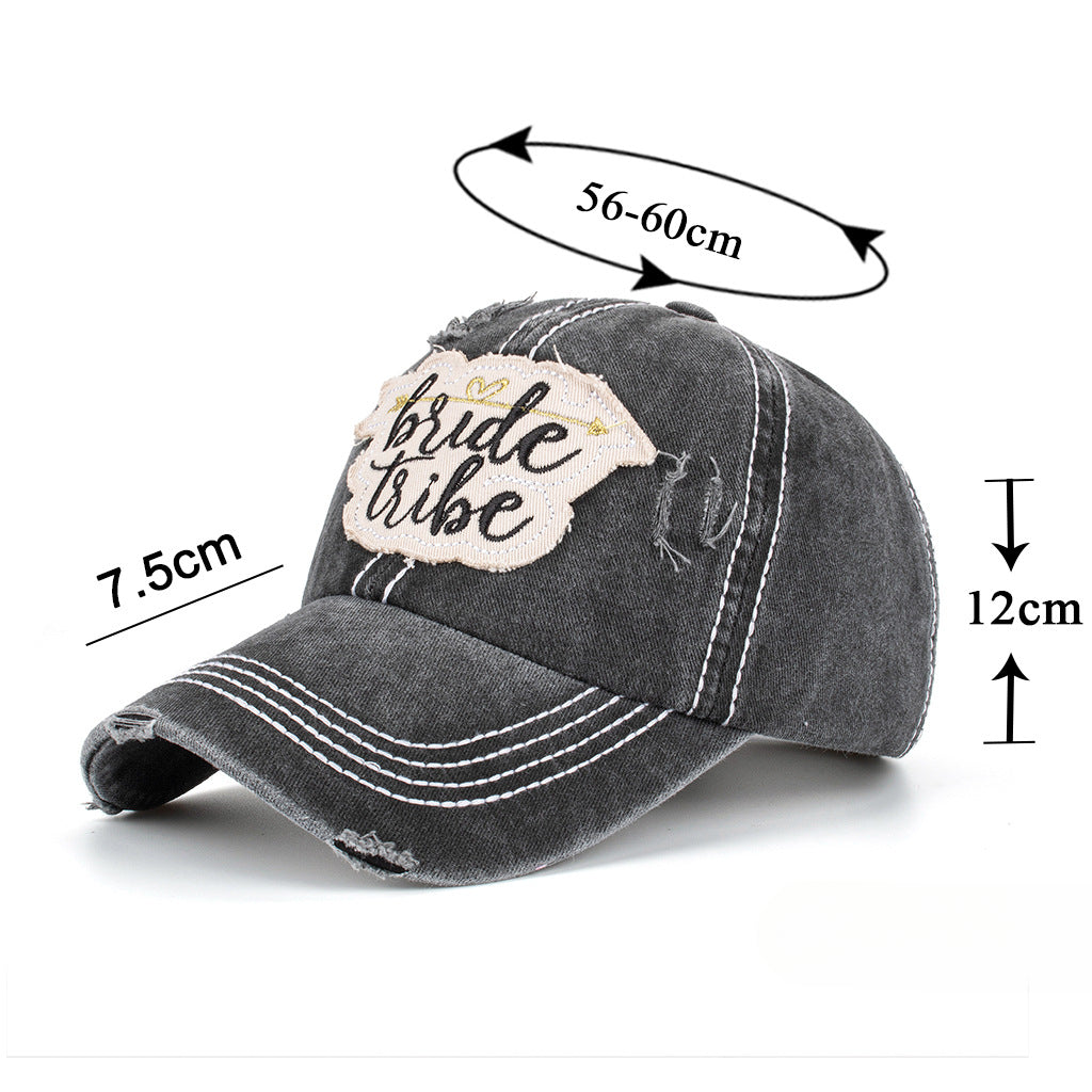 Wholesale Love Arrow Washed Embroidered Baseball Cap