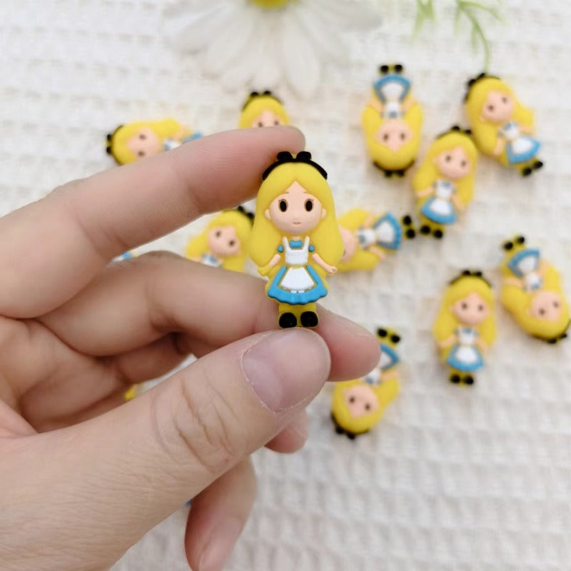 Wholesale 10pcs 3D Silicone Cute Cartoon Beads