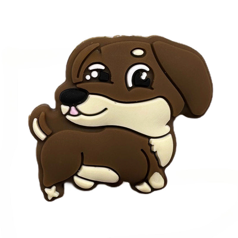Wholesale 10PCS Creative Cartoon Dog Silicone Beads
