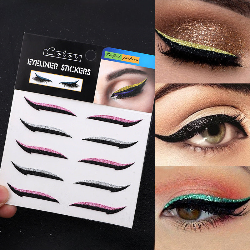 Wholesale Europe and America Eyeliner Patch Eye Shadow Cat Eye Makeup Double Eyelid Patch