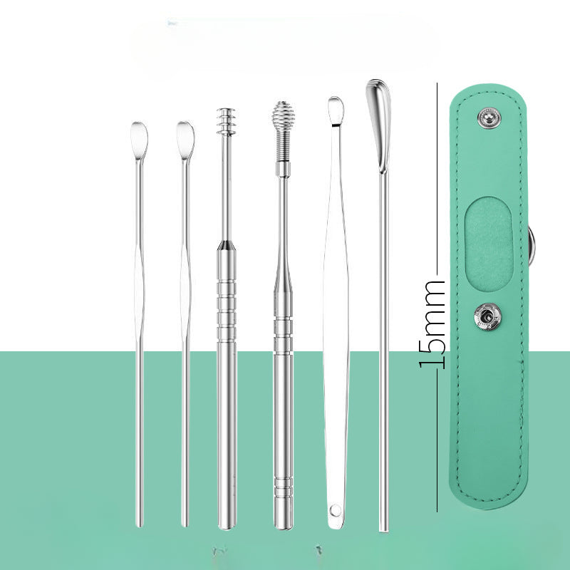 Wholesale Stainless Steel Ear Pick 6-piece Set