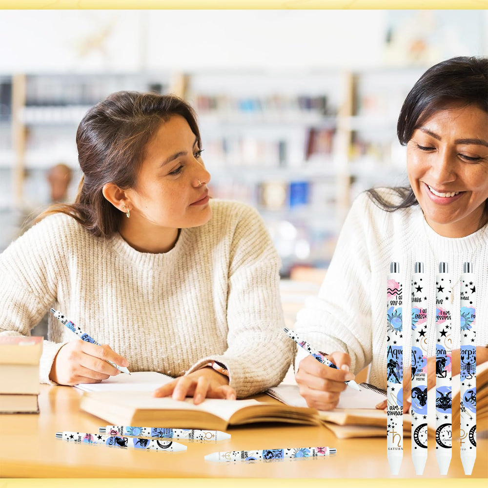 Wholesale 16pcs Twelve Zodiac Signs  Pen Stickers Wraps