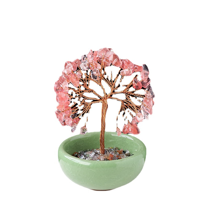 Wholesale of Natural Crystal Tree Ornaments