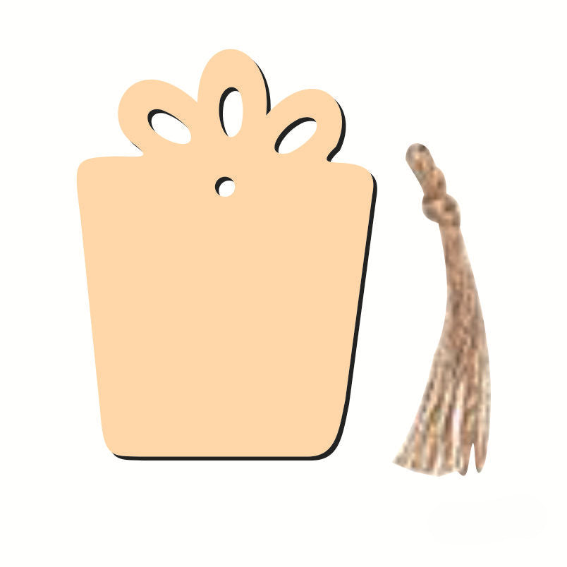 Wholesale Creative Christmas Wood Chip Pendants