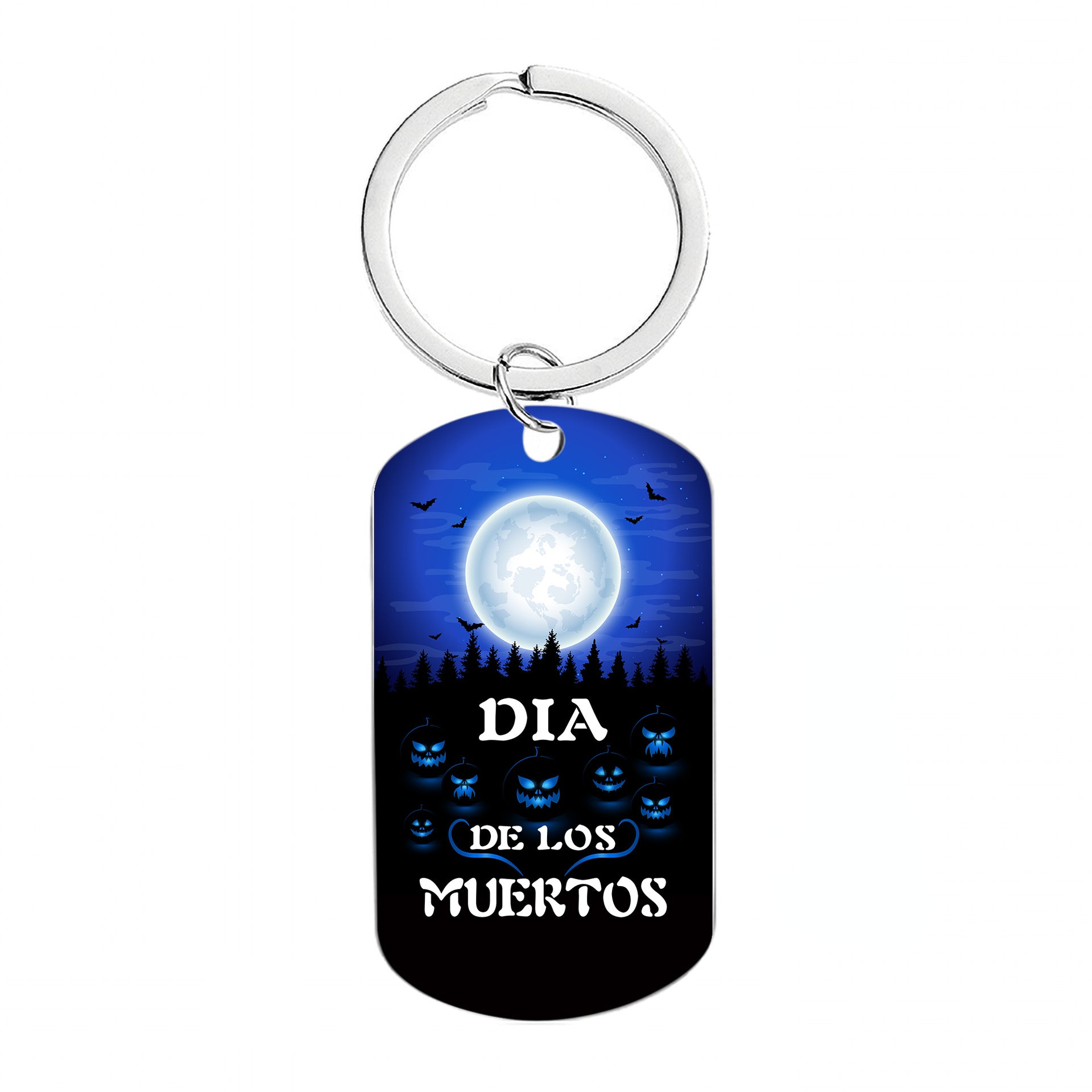 Wholesale Halloween Mexican Style Calavera Skull Metal Keychain