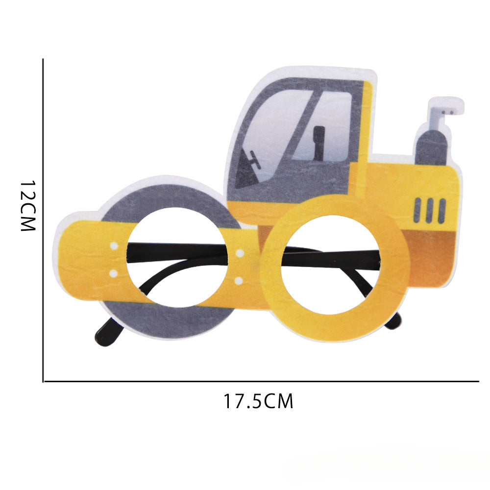 Wholesale of 2024 New Engineering Vehicles, Party Decorations, Plastic Glasses