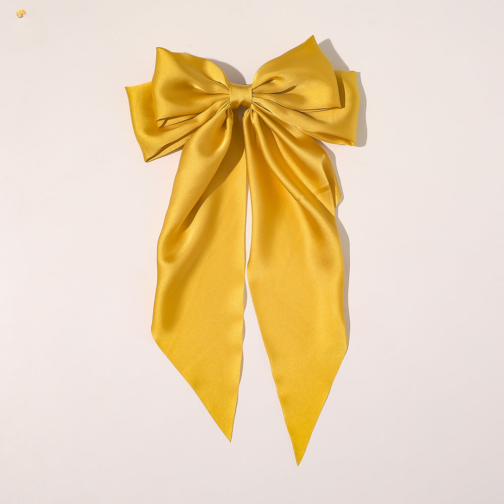 Wholesale New Chain Bow Ribbon Fabric Hairpin